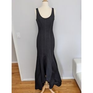 Floor Length Black Evening Gown